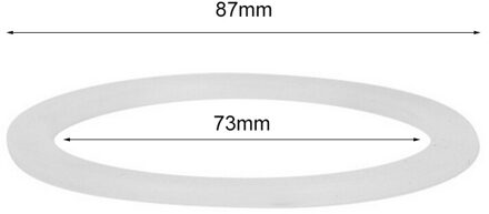 Siliconen Afdichtring Flexibele Washer Pakking Ring Replacenent Voor Moka Pot Espresso Keuken Gereedschap Koffiezetapparaten Accessoires Onderdelen outer diameter 87mm