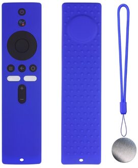 Siliconen Afstandsbediening Case Voor Xiao-Mi Mi Box S/4X Mi Afstandsbediening Tv Stick Cover Voor-xiaomi Zachte Vlakte Afstandsbedieningen Controle Protector blauw