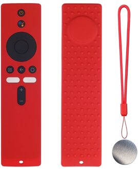 Siliconen Afstandsbediening Case Voor Xiao-Mi Mi Box S/4X Mi Afstandsbediening Tv Stick Cover Voor-xiaomi Zachte Vlakte Afstandsbedieningen Controle Protector rood