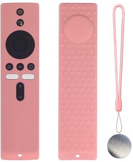 Siliconen Afstandsbediening Case Voor Xiao-Mi Mi Box S/4X Mi Afstandsbediening Tv Stick Cover Voor-xiaomi Zachte Vlakte Afstandsbedieningen Controle Protector roze