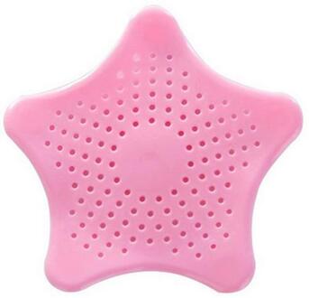 Siliconen Afvoer Gat Filter Mesh Filter Badkamer Sink Filter Mesh Anti-Verstopping Filter Badkamer Aanrecht Filter tool Roze