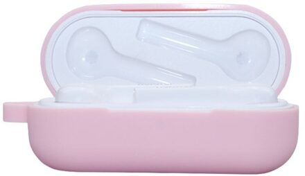 Siliconen Anti-Slip Beschermhoes Oortelefoon Case Voor Huawei Freebuds Lite roze