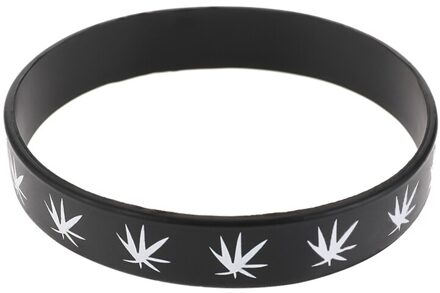 Siliconen Armband & Bangles Zwart Wit Kleur Polsbandje Mode-sieraden Print 1Pc Armband