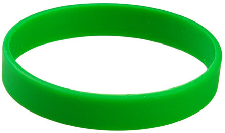 Siliconen armband groen - Verkleedarmdecoratie