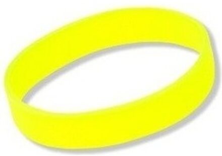Siliconen armband neon geel