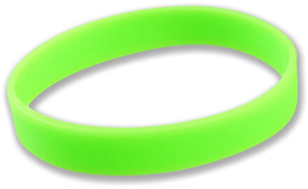 Siliconen armband neon groen Lime