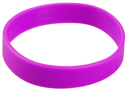 Siliconen armband neon paars - Verkleedarmdecoratie