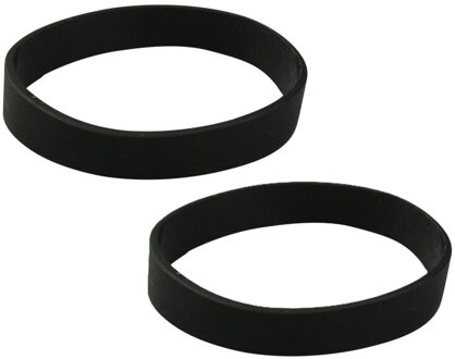 Siliconen armbandjes - 30x - stretch - zwart - polsbandjes - volwassenen