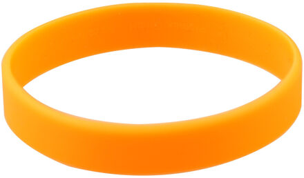 Siliconen armbandjes - stretch - oranje - polsbandjes - volwassenen