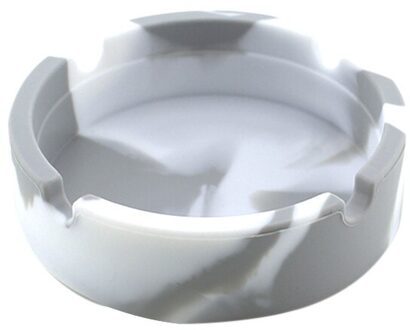 Siliconen Asbak Premium Siliconen Rubber Hoge Temperatuur Hittebestendige Ronde Asbak grijs