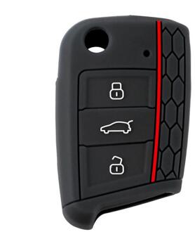 Siliconen Autosleutel Cover Case Flip Key Cap Afstandsbediening Sleutel Shell Auto Key Case Voor Volkswagen Golf 7 auto Vervangende Onderdelen