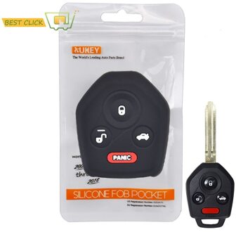 Siliconen Autosleutel Geval Voor Subaru Forester Impreza Legacy Outback Sti Wrx Xv Crosstrek Tribeca Cover Keyless Remote Fob Shell