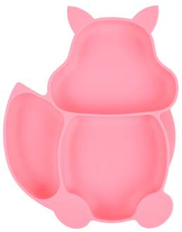 Siliconen Baby en Kind Bord - Zuignap Bord - Watermeloen Roze Vosje