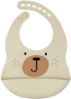 Siliconen - Baby Slabbetje - Jungle Serie - Beer Multi