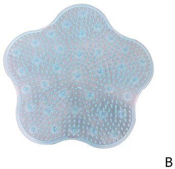 Siliconen Bad Massage Kussen Borstel Voor Luie Wassen Voeten Schoon Dode Huid Badkamer Artefact Rugkussen Douche Voet Schoon Borstels Blauw