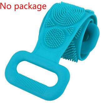 Siliconen Badhanddoek Wrijven Terug Exfoliërende Dode Huid Body Massage Borstel Bad Borstel Wrijven Handdoek Douche Cleaner Badkamer Gereedschap groen nee package