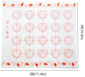 Siliconen Bakken Mat Fondant Bakvormen Macaron Oven Bakken Tools Voor Gebak Gebak Gereedschappen Deeg Roll Matten Pad 40x30 cm/29x26 cm