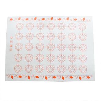 Siliconen Bakken Mat Fondant Bakvormen Macaron Oven Thuis Non Stick Bakken Tools Voor Gebak Gebak Gereedschappen Deeg Roll Matten pad oranje