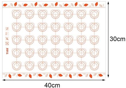 Siliconen Bakken Mat Gebak Gereedschappen Deeg Rollen Matten Kneden Pad Koken Bakvormen Gadgets Gereedschap Keukengerei Accessoires oranje B
