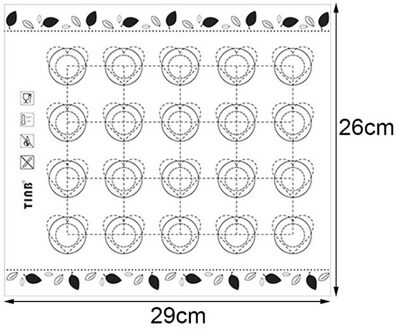 Siliconen Bakken Mat Gebak Gereedschappen Deeg Rollen Matten Kneden Pad Koken Bakvormen Gadgets Gereedschap Keukengerei Accessoires zwart A