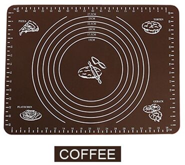 Siliconen Bakken Mat Verdikking Meel Rolling Schaal Mat Kneden Deeg Pad Bakken Gebak Rolling Mat Bakvormen Liners koffie