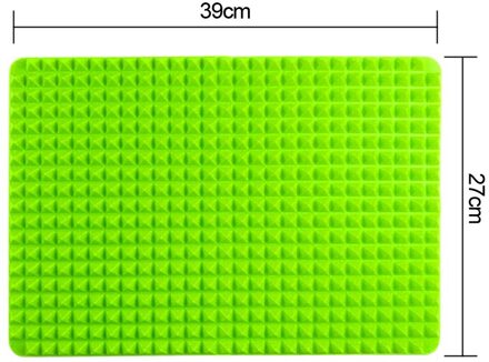 Siliconen Bakken Matten Pad Piramide Vorm Anti-aanbak Bbq Pan Bakvormen Mallen Magnetron Bakplaat Vel Keuken Bakken Tools groen