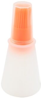 Siliconen Bakken Olie Fles Borstel Draagbare Barbecue Grill Olie Fles Borstel Vloeibare Olie Gebak Keuken Bakken Bbq Borstel Keuken Gereedschap oranje