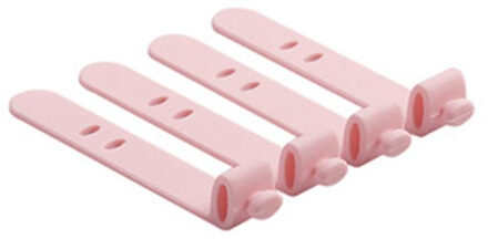 Siliconen Bandjes Anti-verloren Hoofdtelefoon Opslag Bandjes Zachte Tape Datakabel Bandjes Creatieve Kabelhaspel Rood