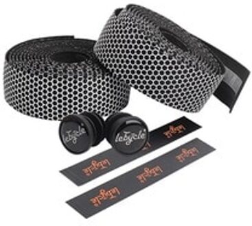 Siliconen Bar Tape Racefiets Stuur Tape Silica Eva Wit Wrap Fiets Schokabsorberende Slip-Proof stuur Afwerking Tape zwart en wit