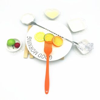 Siliconen Basting Pastry Borstel Olie Borstels Voor Cake Brood Boter Bakken Tools Keuken Veiligheid Bbq Borstel oranje-S