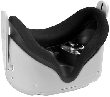 Siliconen Beschermhoes Shell Case Voor Oculus Quest 2 Vr Headset Head Cover Anti-Krassen Voor Oculus Quest 2 vr Accessoires grijs