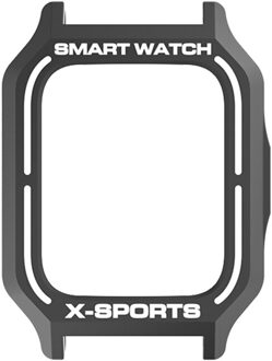 Siliconen Beschermhoes Voor Amazfit Gts 2 Smartwatch Kleurrijke Horloge Case Voor Amazfit GTS2 Horloge Anti-Val Anti-scratch zwart met wit