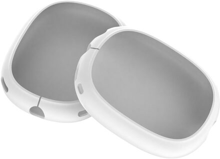 Siliconen Beschermhoes Voor Apple Draadloze Headset Siliconen Cover Voor Apple Airpods Max Headset Cover wit