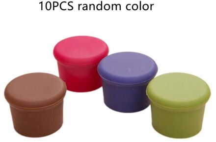 Siliconen Bier Cocktail Cover Fles Cap Rode Wijn Drank Stopper Fris Houden Sealers Food Grade Stopper Home Keuken Bar Tool 10stk