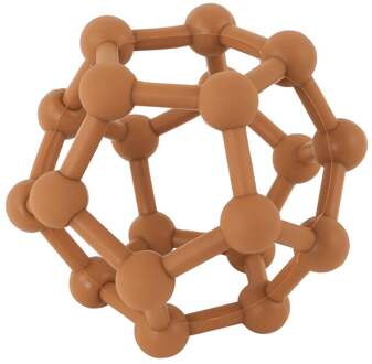 Siliconen Bijtbal voor Baby's - Stimuleer Ontwikkeling - Verlicht Tandjespijn - Kaneelbruin