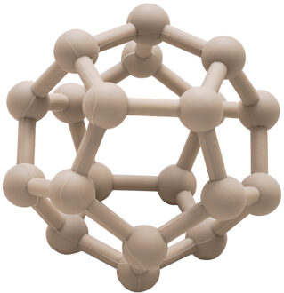 Siliconen Bijtbal voor Baby's - Stimuleer Ontwikkeling - Verlicht Tandjespijn - Taupe