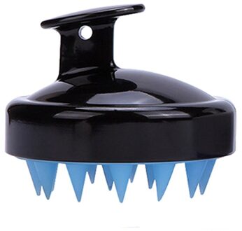 Siliconen Borstel Shampoo Hoofdhuid Borstel Kam Hoofd Spa Afslanken Massage Borstel Body Haar Wassen Kam Douche Bad Borstel 1 stuks HB8813BK2