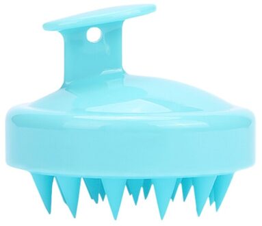 Siliconen Borstel Shampoo Hoofdhuid Borstel Kam Hoofd Spa Afslanken Massage Borstel Body Haar Wassen Kam Douche Bad Borstel 1 stuks HB8813BL1