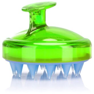 Siliconen Borstel Shampoo Hoofdhuid Borstel Kam Hoofd Spa Afslanken Massage Borstel Body Haar Wassen Kam Douche Bad Borstel 1 stuks HB8813GR