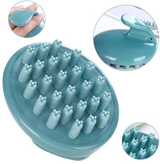 Siliconen Borstel Shampoo Hoofdhuid Borstel Kam Hoofd Spa Afslanken Massage Borstel Haar Body Wassen Kam Douche Bad Borstel