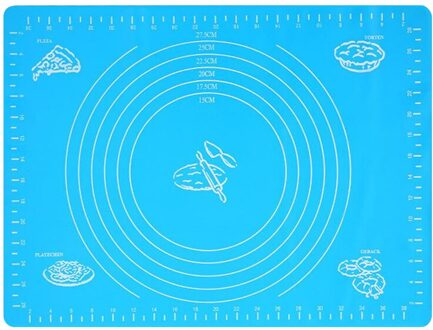 Siliconen Cake Kneden Deeg Mat Non Stick Bakken Gebak Rolling Deeg Pad Blue Eco-vriendelijke Duurzaam Thuis Keuken Bakken Tools 01 blauw