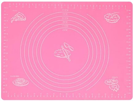 Siliconen Cake Kneden Deeg Mat Non Stick Bakken Gebak Rolling Deeg Pad Blue Eco-vriendelijke Duurzaam Thuis Keuken Bakken Tools 02 roze