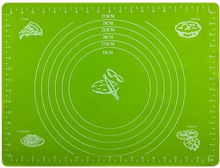 Siliconen Cake Kneden Deeg Mat Non Stick Bakken Gebak Rolling Deeg Pad Blue Eco-vriendelijke Duurzaam Thuis Keuken Bakken Tools 03 groen