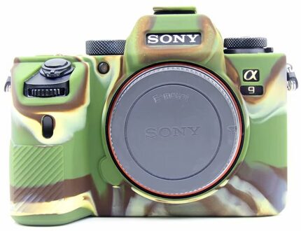 Siliconen Camera Cover Soft Rubber Schouder Dslr Camera Tassen Voor Sony A9 A7R3 A7III Slr Camera Tas camouflage