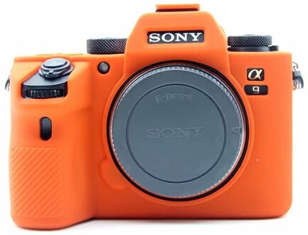Siliconen Camera Cover Soft Rubber Schouder Dslr Camera Tassen Voor Sony A9 A7R3 A7III Slr Camera Tas Oranje