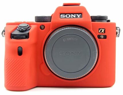 Siliconen Camera Cover Soft Rubber Schouder Dslr Camera Tassen Voor Sony A9 A7R3 A7III Slr Camera Tas Rood