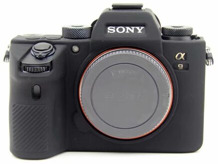 Siliconen Camera Cover Soft Rubber Schouder Dslr Camera Tassen Voor Sony A9 A7R3 A7III Slr Camera Tas zwart