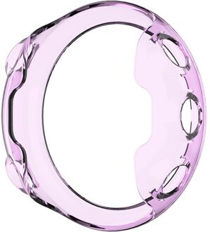 Siliconen Case Cover Voor Garmin Forerunner 45 Smartwatch Tpu Protector Frame Shell Voor Garmin Forerunner 45 Armband Accessoires paars