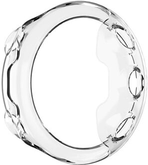 Siliconen Case Cover Voor Garmin Forerunner 45 Smartwatch Tpu Protector Frame Shell Voor Garmin Forerunner 45 Armband Accessoires wit