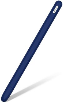 Siliconen Case Voor Apple Potlood 2 Cradle Stand Houder Pen Beschermende High-End Silicagel Geen Geur Anti-Shock marine blauw